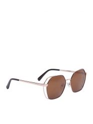 Nine West Okulary przeciwsłoneczne CEO-NW55240S Złoty. Żółte okulary przeciwsłoneczne Nine West, bez wzorów. Za 149.99 zł.
