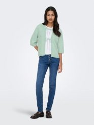 ONLY Kardigan "Simoni" w kolorze miętowym rozmiar: L. Zielone kardigany Only, l, bez wzorów. Za 82.99 zł.