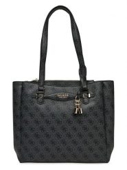Guess Torebka w kolorze antracytowym - 32 x 28 x 12 cm rozmiar: onesize. Czarne torby na ramię Guess, z aplikacjami, z materiału, na ramię, bez dodatków. Za 594.39 zł.
