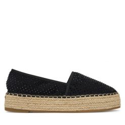 Espadryle DeeZee. Czarne espadryle DeeZee, bez wzorów, bez obcasa, bez zapięcia. Za 119.99 zł.