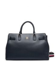 Tommy Hilfiger Torebka Th Joy Satchel Corp AW0AW19318 Granatowy. Niebieskie torebki klasyczne TOMMY HILFIGER, bez wzorów, ze skóry, bez dodatków. Za 649.99 zł.