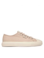 Calvin Klein Trampki Vulc HW0HW02975 Różowy. Czerwone trampki Calvin Klein, bez wzorów, z materiału, bez zapięcia. Za 329.99 zł.