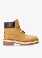 Buty outdoor damskie Lumberjack Kristy. Brązowe trekkingi Lumberjack, z materiału, przed kolano, outdoorowe. Za 359.99 zł.