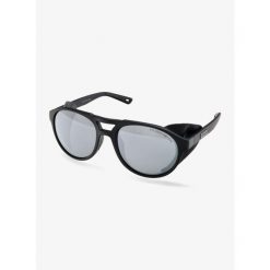 Okulary lodowcowe GOG Nanga - matt black/silver mirror. Czarne okulary przeciwsłoneczne GOG, bez wzorów, sportowe. Za 270.99 zł.