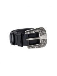 Wrangler Skórzany pasek w kolorze czarnym rozmiar: 75. Czarne paski Wrangler, bez wzorów, z materiału. Za 132.36 zł.