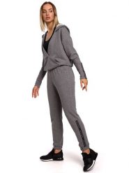 Made of emotion Spodnie dresowe w kolorze szarym rozmiar: L. Szare spodnie materiałowe Made Of Emotion, l, bez wzorów, z dresówki. Za 162.95 zł.