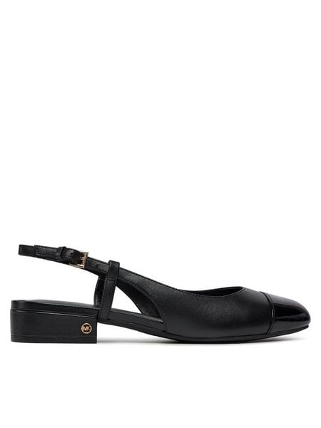 MICHAEL Michael Kors Baleriny Perla Flex Sling Flat 40R4PLFP1L Czarny. Czarne baleriny MICHAEL Michael Kors, bez wzorów, ze skóry, bez obcasa. Za 339.99 zł.