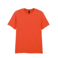 Bawełniana Koszulka Unisex Dla Dorosłych W Miękkim Stylu. Brązowe bluzki GILDAN, xl, bez wzorów, z bawełny, sportowe, bez kołnierzyka, bez ramiączek. Za 38.99 zł.
