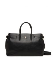 Patrizia Pepe Torebka 8B0270 L162 K103 Czarny. Czarne shopper Patrizia Pepe, bez wzorów, ze skóry, bez dodatków. Za 1,999.00 zł.