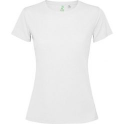 Koszulka Damska Estoril Z Krótkim Rękawem. Białe bluzki ROLY, bez wzorów, sportowe, bez kołnierzyka, bez ramiączek. Za 33.99 zł.