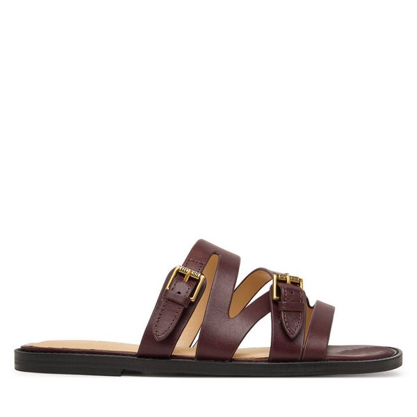 Klapki Guess. Czerwone klapki Guess, z aplikacjami, bez obcasa. Za 549.99 zł.