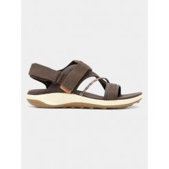 Sandały damskie Merrell Terran 4 Backstrap. Brązowe sandały Merrell, bez wzorów, z materiału, sportowe, bez obcasa, bez zapięcia. Za 429.00 zł.