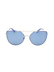 Polaroid Damskie okulary przeciwsłoneczne w kolorze srebrno-błękitnym rozmiar: 58. Niebieskie okulary przeciwsłoneczne Polaroid, bez wzorów, z tworzywa sztucznego. Za 120.95 zł.