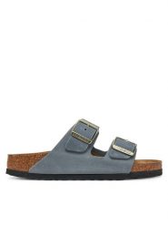 Birkenstock Klapki Arizona 1029253 Szary. Szare klapki Birkenstock, bez wzorów, ze skóry, bez obcasa. Za 539.99 zł.