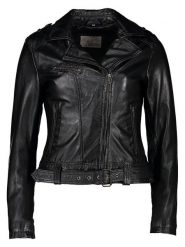 7eleven Skórzana kurtka "Julie" w kolorze czarnym rozmiar: 42. Czarne kurtki 7eleven, bez wzorów, ze skóry, bez kaptura. Za 546.48 zł.