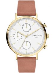 Liebeskind Chronograf w kolorze brązowo-złoto-białym rozmiar: onesize. Brązowe, analogowe zegarki Liebeskind, ze stali. Za 461.21 zł.