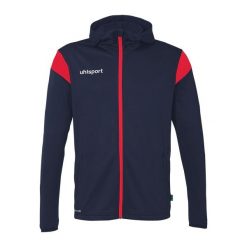 Bluza dresowa z kapturem Uhlsport Squad 27. Czerwone bluzy Uhlsport, l, bez wzorów, z dresówki, z kapturem. Za 212.65 zł.