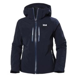 Damska kurtka narciarska Helly Hansen Alphelia lifaloft. Niebieskie kurtki narciarskie Helly Hansen, s, bez wzorów, bez kaptura, narciarskie. W wyprzedaży za 2,188.00 zł.