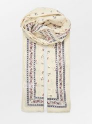 Becksöndergaard Szal "Floaisley" w kolorze granatowo-kremowym - 180 x 90 cm rozmiar: onesize. Brązowe szaliki Becksöndergaard, bez wzorów, z bawełny. Za 82.99 zł.