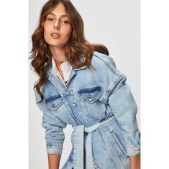 Answear - Kurtka jeansowa. Niebieskie kurtki ANSWEAR, l, bez wzorów, z bawełny, bez kaptura. Za 199.90 zł.