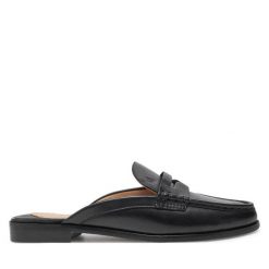 Klapki LAUREN RALPH LAUREN. Czarne klapki Lauren Ralph Lauren, bez wzorów, bez obcasa. Za 599.99 zł.