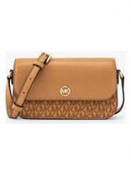 Michael Kors Skórzana torebka w kolorze jasnobrązowym - 21 x 14 x 4,5 cm rozmiar: onesize. Brązowe torby na ramię Michael Kors, bez wzorów, z materiału, na ramię, bez dodatków. Za 521.99 zł.