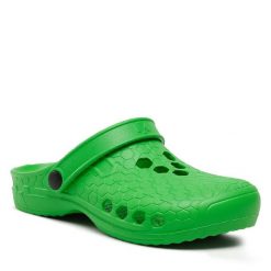 Klapki Dry Walker. Zielone klapki Dry Walker, bez wzorów, bez obcasa. Za 59.99 zł.