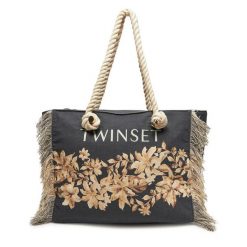 Torebka TWINSET. Czarne torebki klasyczne Twinset, bez wzorów, bez dodatków. Za 439.99 zł.