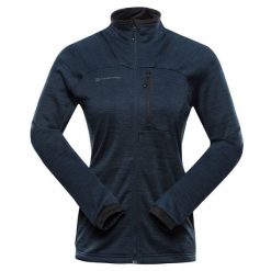 Bluza damska turystyczna szybkoschnąca Alpine Pro Onneca 3. Niebieskie bluzy Alpine Pro, bez wzorów, bez kaptura. W wyprzedaży za 299.00 zł.