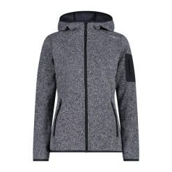 Bluza damska turystyczna CMP 3H19826. Niebieskie bluzy CMP, l, bez wzorów, bez kaptura. Za 297.50 zł.