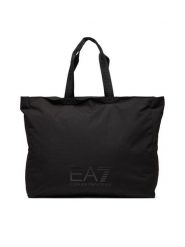 EA7 Emporio Armani Torebka 7X000114 AF13820 UC001 Czarny. Czarne shopper EA7 Emporio Armani, bez wzorów, z materiału, bez dodatków. Za 599.99 zł.