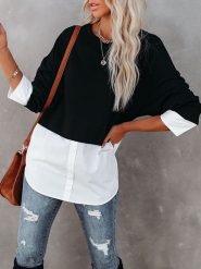 Milan Kiss Bluzka w kolorze czarno-białym rozmiar: M. Białe bluzki Milan Kiss, m, z aplikacjami, bez kołnierzyka, bez ramiączek. Za 165.99 zł.