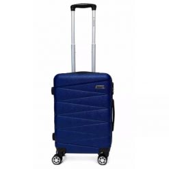 Walizka na kółkach Sapphire ST-2240 granatowa - mała S DUO. Niebieskie walizki Sapphire, bez wzorów, małe. W wyprzedaży za 84.80 zł.