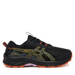 Buty do biegania Asics. Czarne obuwie sportowe Asics, bez zapięcia, do biegania. Za 419.99 zł.