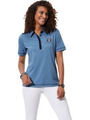 WITT WEIDEN Koszulka polo w kolorze niebieskim rozmiar: 44. Niebieskie koszulki polo WITT WEIDEN, bez wzorów, bez kołnierzyka, bez ramiączek. Za 60.95 zł.