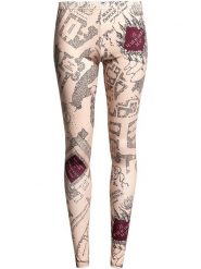 Nastrovje Potsdam Legginsy w kolorze beżowym rozmiar: M. Brązowe legginsy Nastrovje Potsdam, m, bez wzorów. Za 56.93 zł.