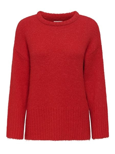 ONLY Sweter w kolorze czerwonym rozmiar: M. Czerwone swetry Only, m, bez wzorów, bez ramiączek. Za 100.99 zł.