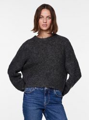 Pieces Sweter w kolorze khaki rozmiar: M. Brązowe swetry Pieces, m, bez wzorów, z wełny, bez ramiączek. Za 70.41 zł.