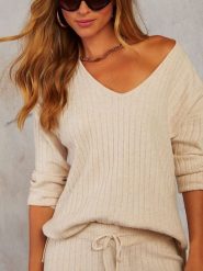 LA Angels Sweter w kolorze beżowym rozmiar: XL. Brązowe swetry LA Angels, xl, bez wzorów, bez ramiączek. Za 113.99 zł.