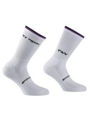 Skarpety rowerowe NORTHWAVE Try Again Sock biały. Białe skarpety Northwave, bez wzorów, z dzianiny. Za 39.00 zł.