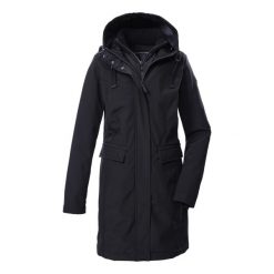 Parka dla kobiet Killtec GW 79. Czarne parki GIGA DX, z dzianiny, bez kaptura. Za 736.80 zł.