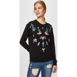 Silvian Heach - Bluza. Czarne bluzy Silvian Heach, l, z aplikacjami, z dzianiny, bez kaptura. W wyprzedaży za 239.90 zł.