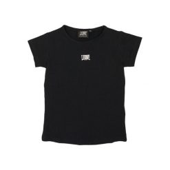 Koszulka z bawełna na co dzień na siłownię. Czarne bluzki LEONE 1947 APPAREL, bez wzorów, z bawełny, sportowe, bez kołnierzyka, bez ramiączek. W wyprzedaży za 44.86 zł.