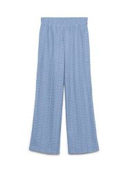 Vero Moda Spodnie w kolorze błękitnym rozmiar: M. Niebieskie spodnie materiałowe Vero Moda, m, bez wzorów, z koronki, z podwyższonym stanem. Za 129.95 zł.