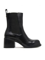 Armani Exchange Botki XW001643 AF17474 UC001 Czarny. Czarne botki Armani Exchange, bez wzorów, ze skóry, bez obcasa, na słupku, bez zapięcia. Za 1,059.00 zł.