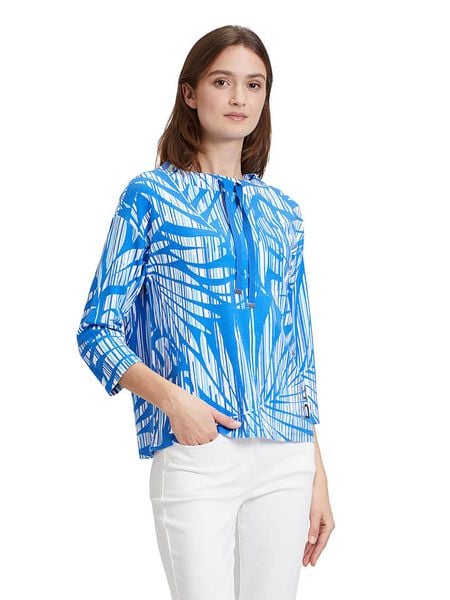 Betty Barclay Bluzka w kolorze błękitno-białym rozmiar: 38. Białe bluzki Betty Barclay, bez wzorów, bez kołnierzyka, bez ramiączek. Za 83.03 zł.