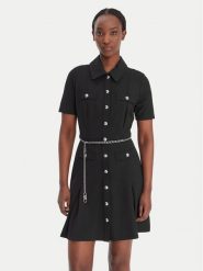 MICHAEL Michael Kors Sukienka koszulowa MR683BX667 Czarny Regular Fit. Czarne sukienki MICHAEL Michael Kors, s, bez wzorów, z syntetyku, bez kołnierzyka, bez ramiączek, koszulowe. Za 1,099.00 zł.