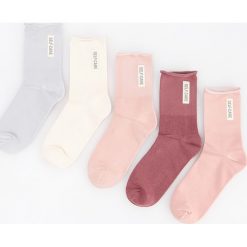 Skarpetki 5 pack - Różowy. Skarpety Reserved. Za 39.99 zł.