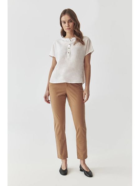 TATUUM Spodnie w kolorze jasnobrązowym rozmiar: 38. Brązowe spodnie materiałowe Tatuum, na co dzień, bez wzorów, z materiału. Za 141.52 zł.