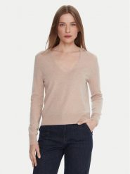United Colors Of Benetton Sweter 1002D401Y Beżowy Regular Fit. Brązowe swetry United Colors of Benetton, m, bez wzorów, z wełny, bez ramiączek. Za 279.99 zł.